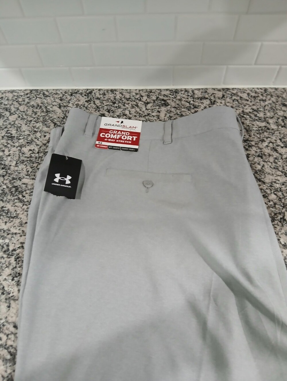 Under Armour Light Gray Grand Comfort Golf Pants